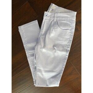 Made in France Women's pants Skinny embroidered lilac Ky Creation France